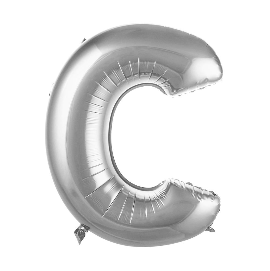 Folyo Balon  Gümüş C 34 İnç 76 Cm